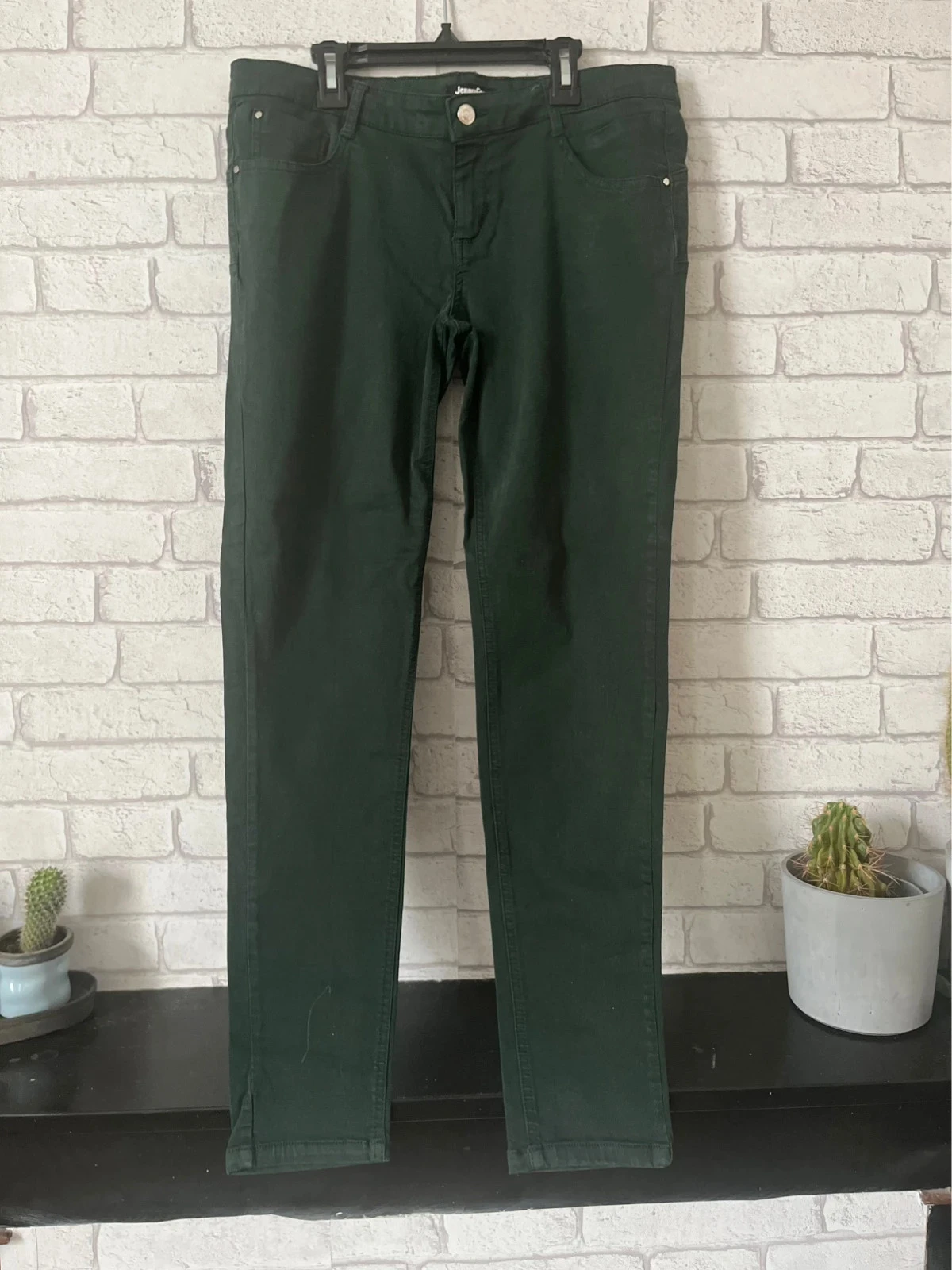 Pantalon slim vert foncé – Taille 42 – Jennyfer